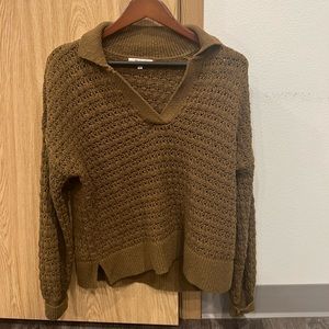 madewell olive sweater medium